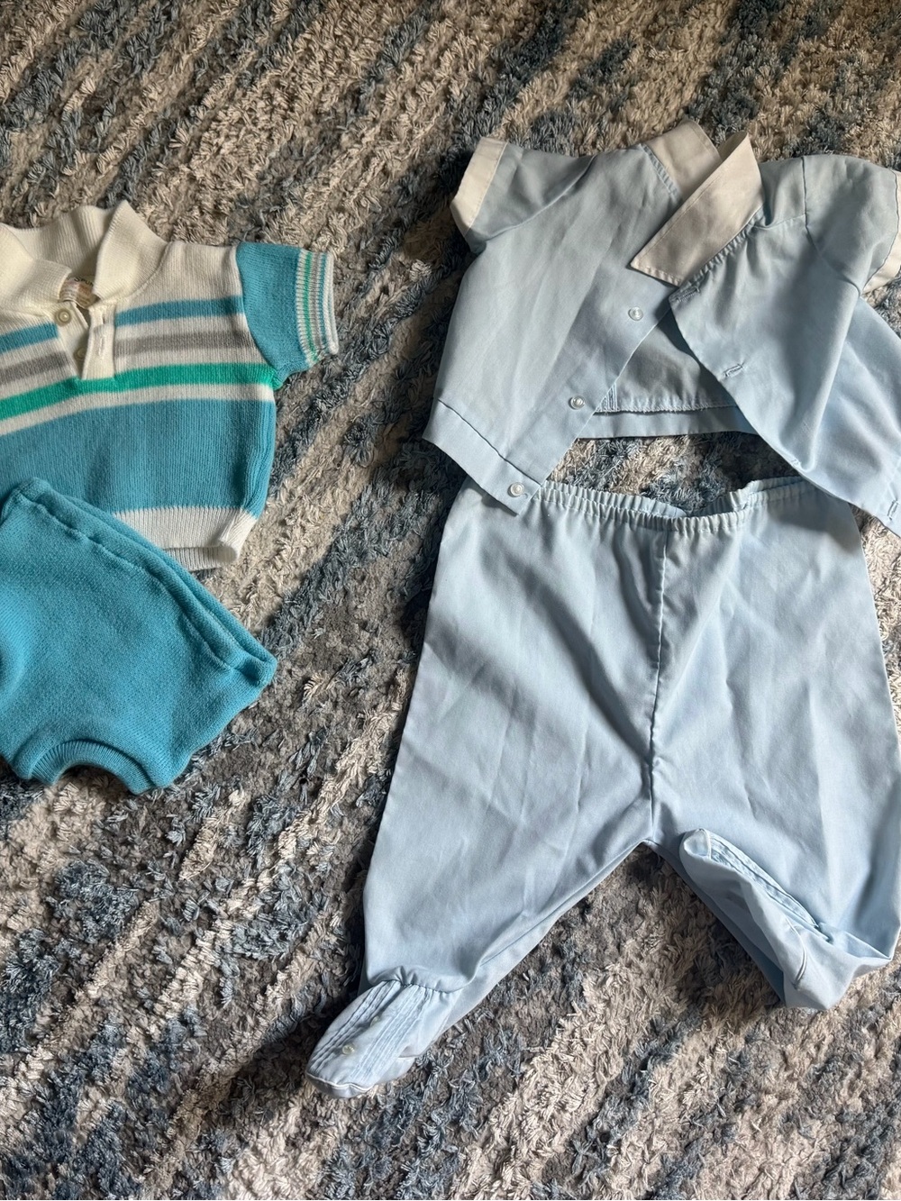 Light Blue Baby Matching Set — Two-Piece Outfit